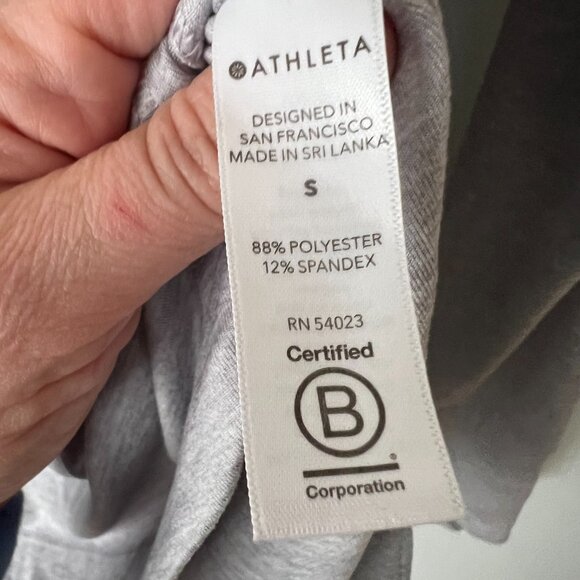 Athleta Uptempo Hoodie Pullover Gray Women's Size Small - Picture 6 of 10